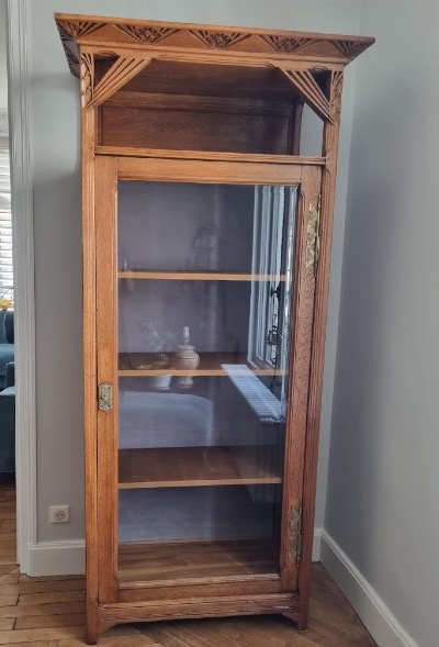 Pair Of Art Nouveau Bookcases In Light Oak – Ateliers Majorelle, Nancy, Circa 1905-photo-2