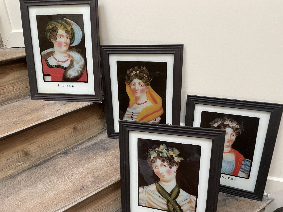 The Set Of Four Under Glass, An Allegory Of The Seasons, Alsace-photo-6