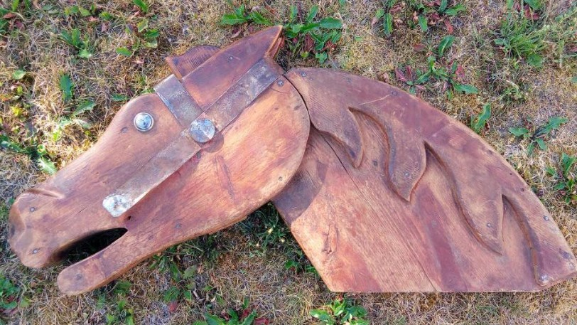 Enseigne Cheval, Folk Art, Early 20th Century-photo-3