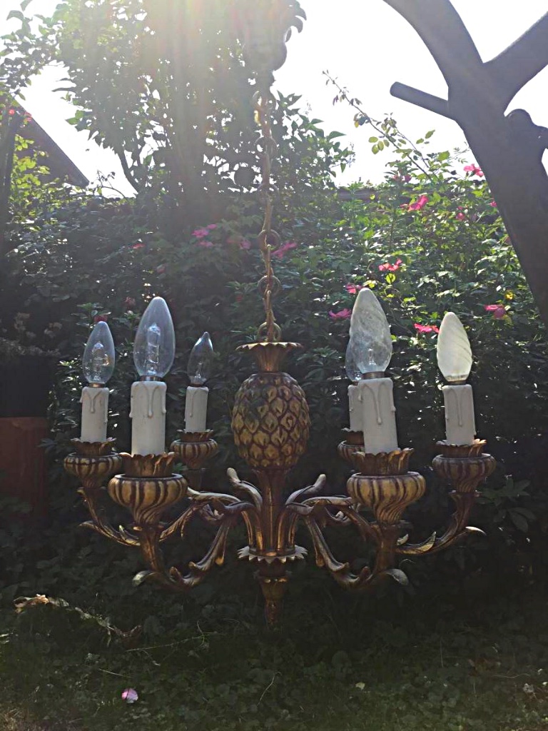 Lustre Ananas , Dans Le Goût De Bagues, XXème-photo-2