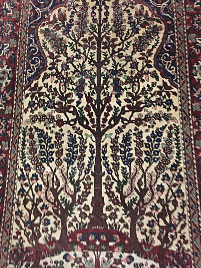 Tapis D’orient En Laine Arbre De Vie, Vers 1900