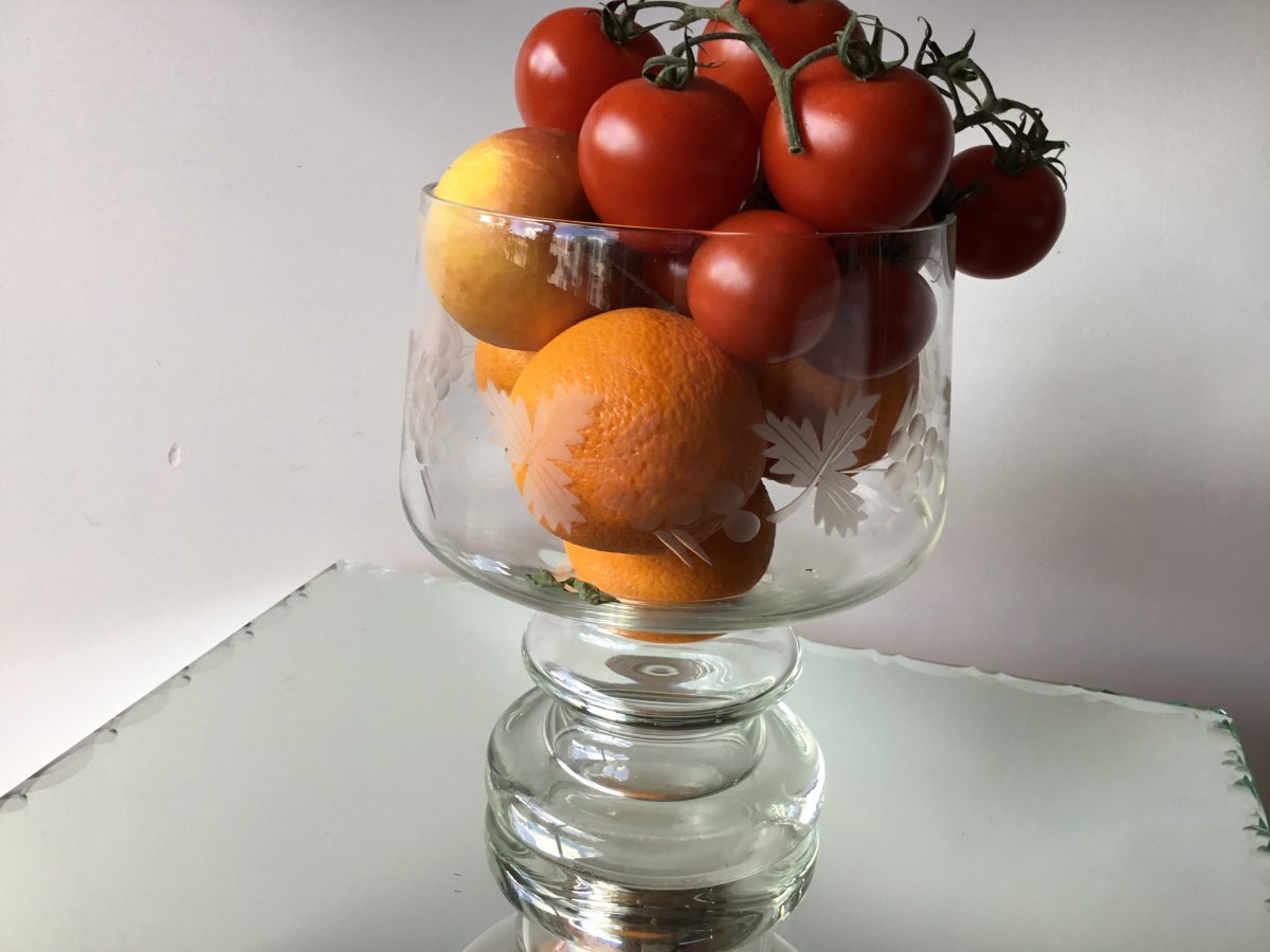 Coupe Ou Très Grand Verre En Verre Gravé, XIXème-photo-2