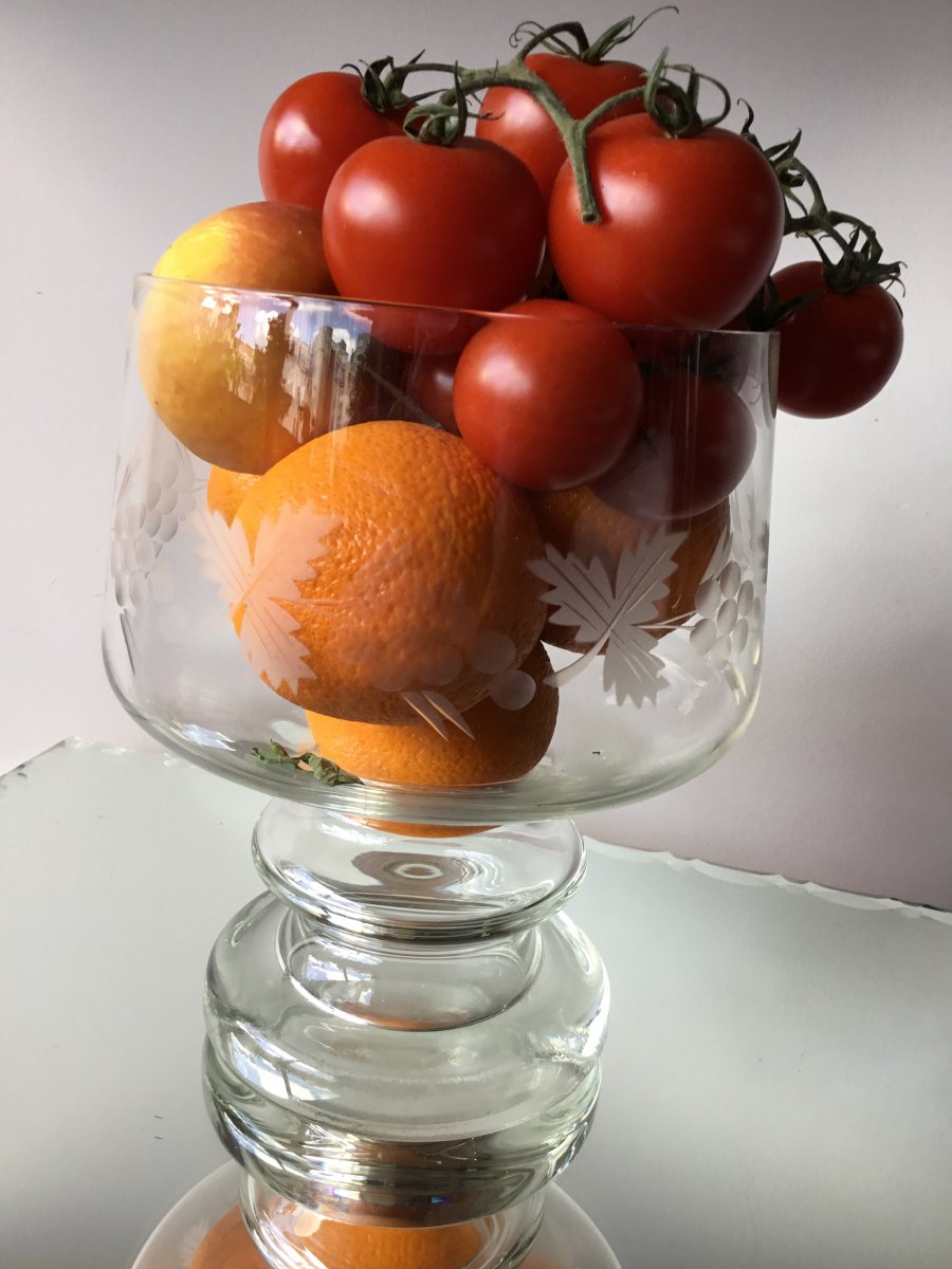 Coupe Ou Très Grand Verre En Verre Gravé, XIXème-photo-3