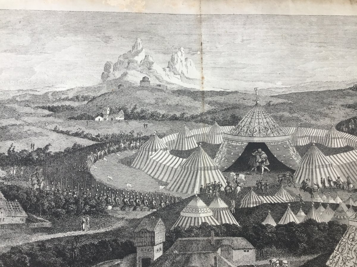 The Camp Of The Golden Sheet Large Engraving Panoramic (119cm)-photo-6