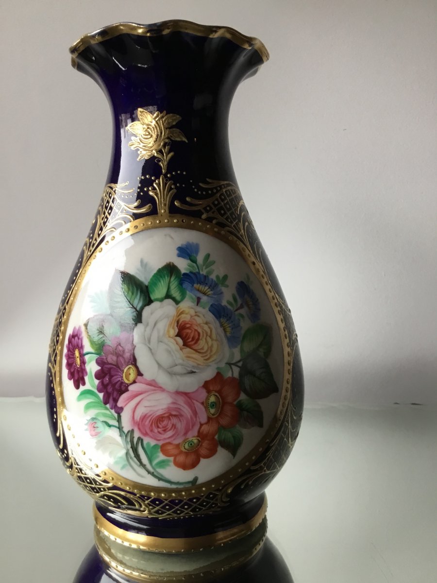 Porcelain Vase Sèvres, Napoleon III-photo-2