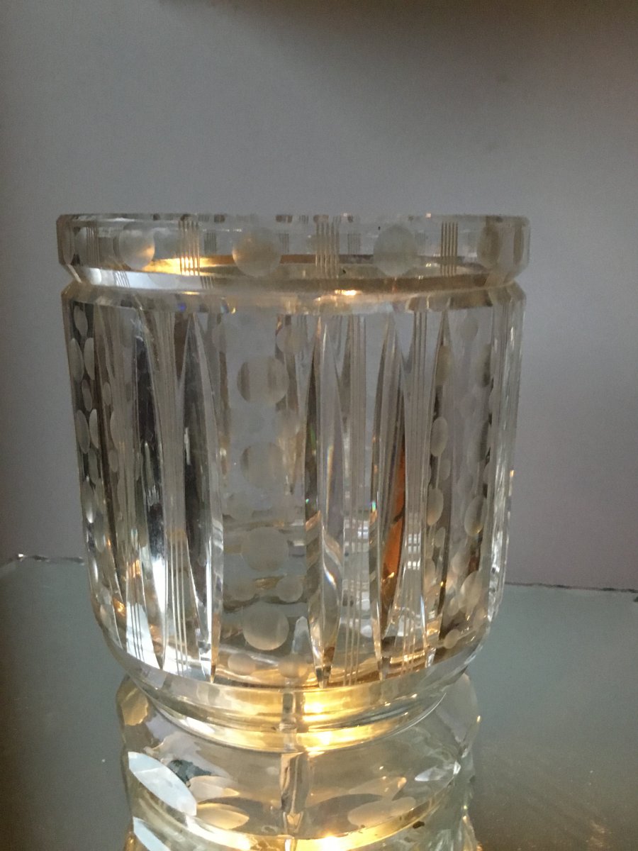 Bucket Refreshing Crystal Cut, Art Deco-photo-2