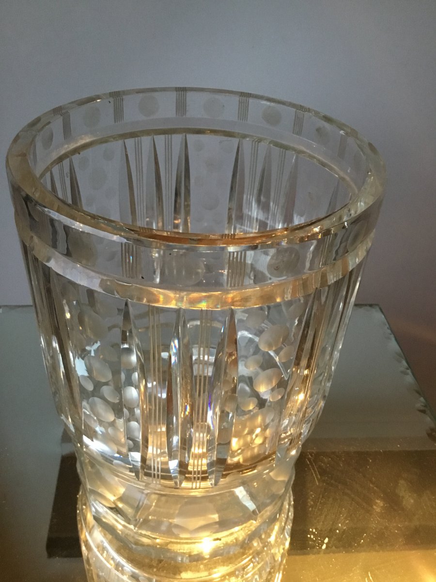 Bucket Refreshing Crystal Cut, Art Deco-photo-2