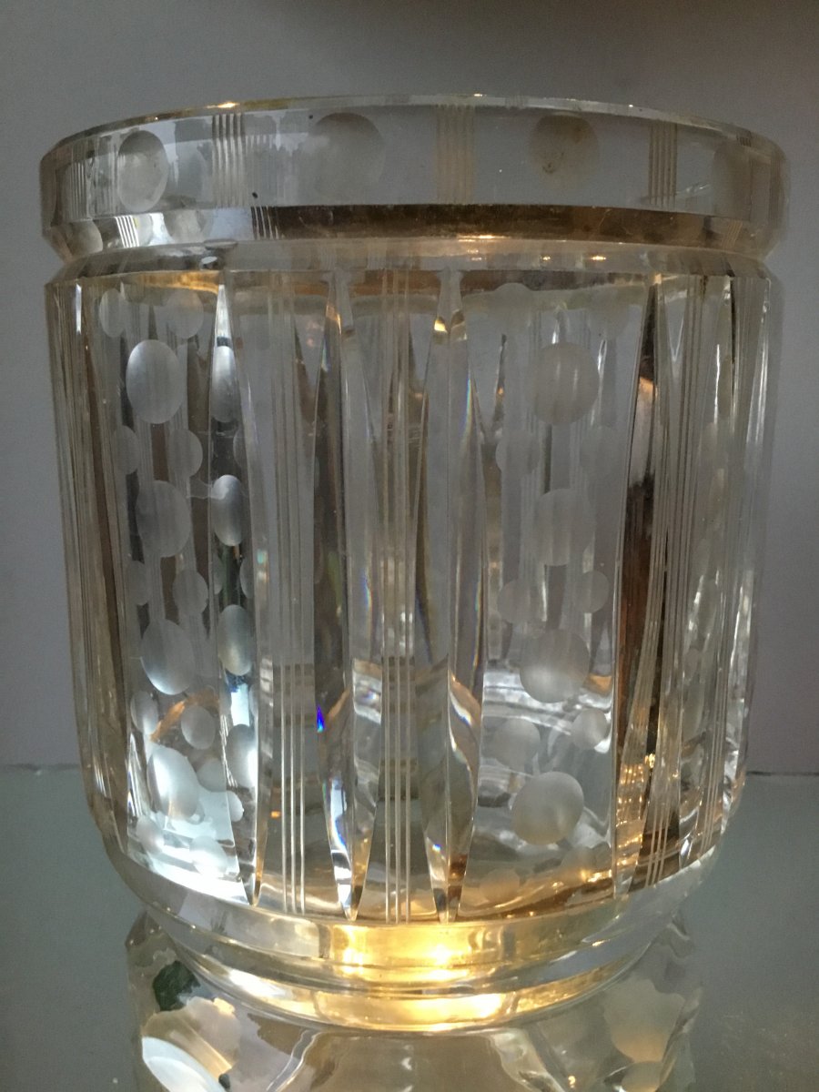 Bucket Refreshing Crystal Cut, Art Deco