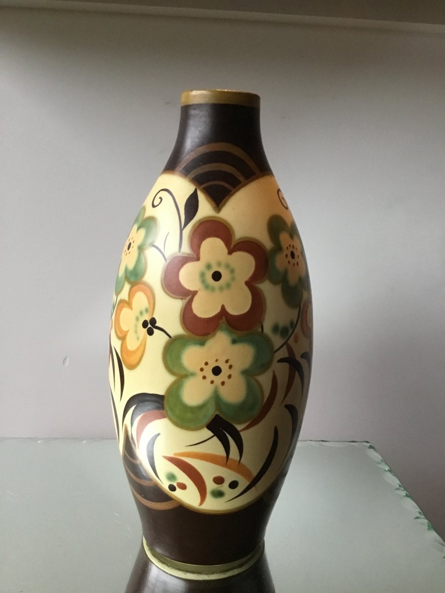 Charles Catteau & Kéramis Art Deco Vase-photo-5