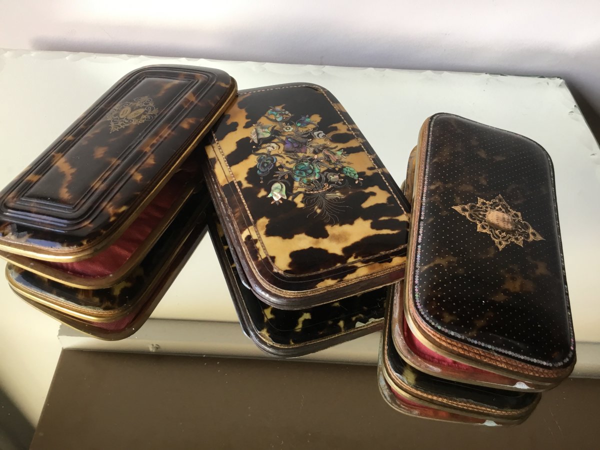 Collection Of Cigar Cases, Napoleon III Period-photo-3