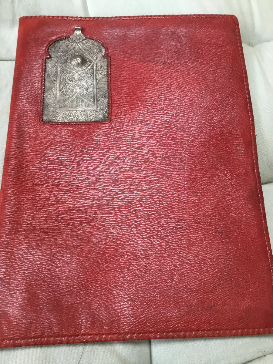 Reread, Leather And Silver Document Holder-photo-2