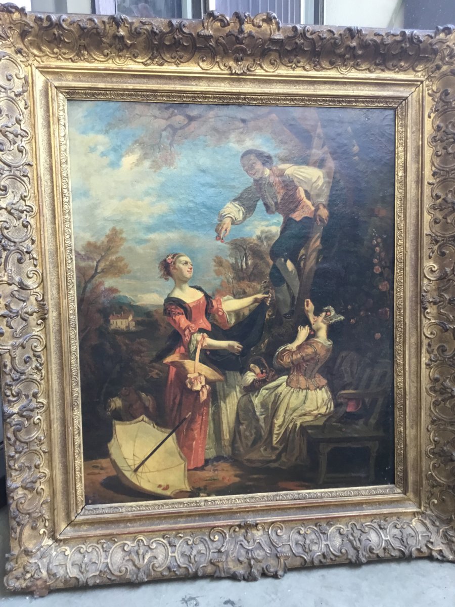 Jean Jacques Rousseau Picking Cherries, Camille Roqueplan-photo-3