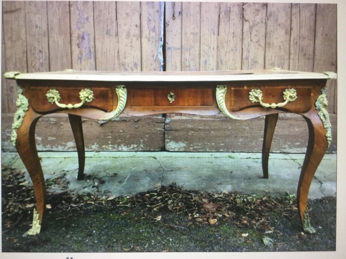 Large Flat Desk From St Louis XV, XIXth