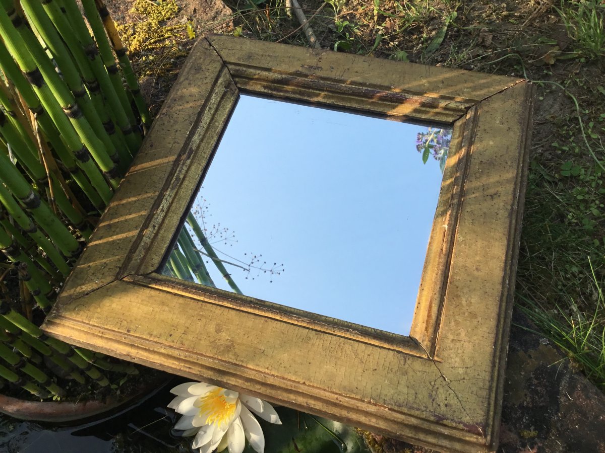 Small Louis XVI Mirror, XVIIIth Century-photo-2