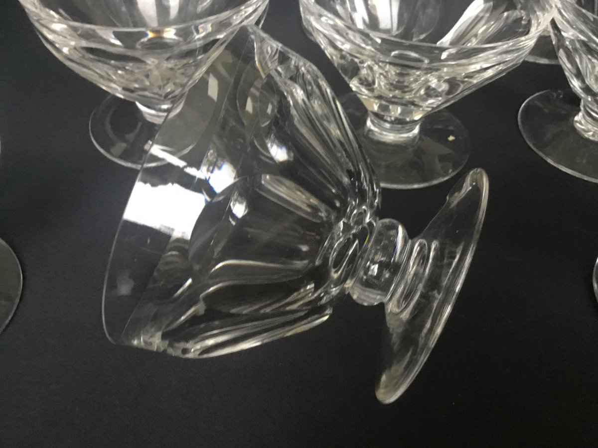 12 Coupes  En Cristal De Baccarat Modele Talleyrand-photo-3