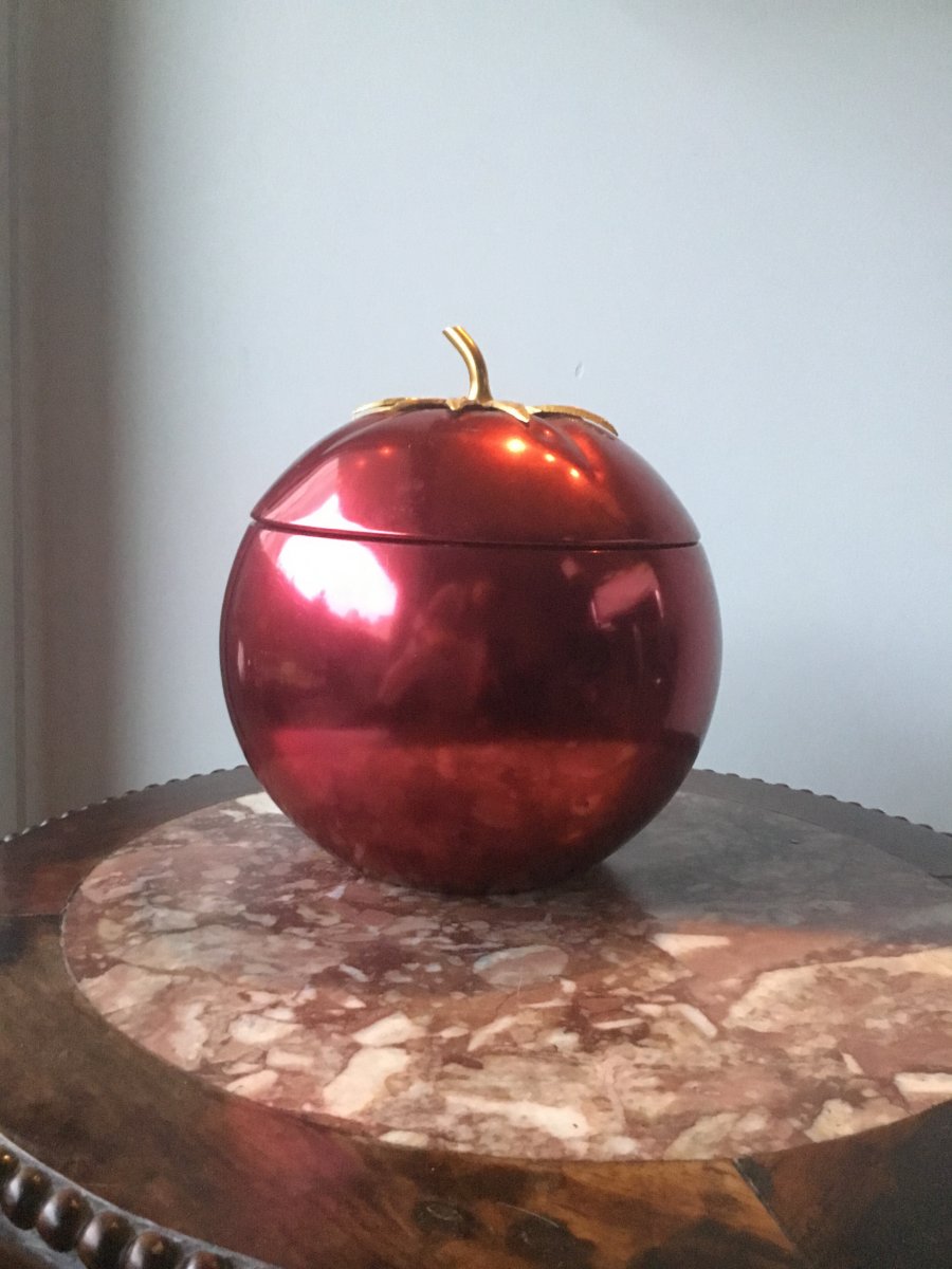 Seau à Glaçons  Figurant Une Pomme. Vers 1970 -photo-4