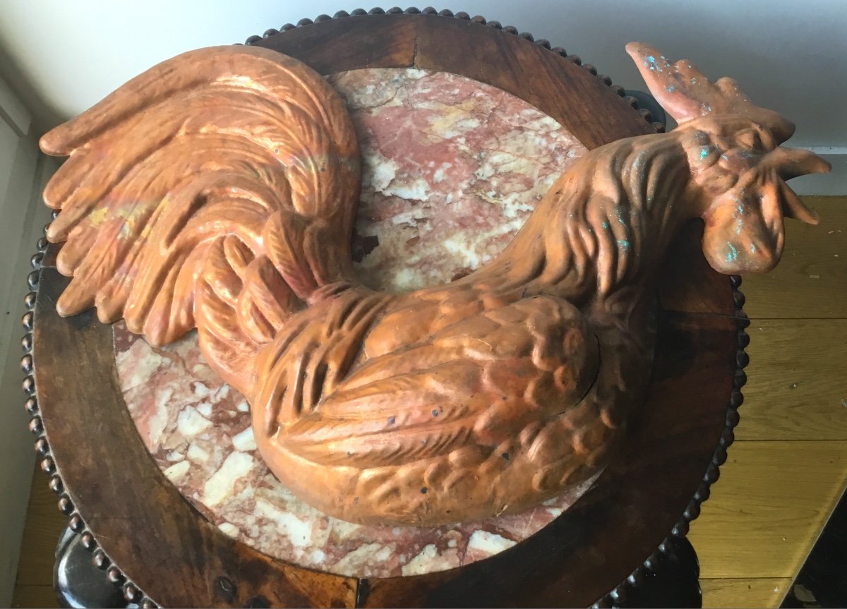 Folk Art, Decorative Copper Rooster