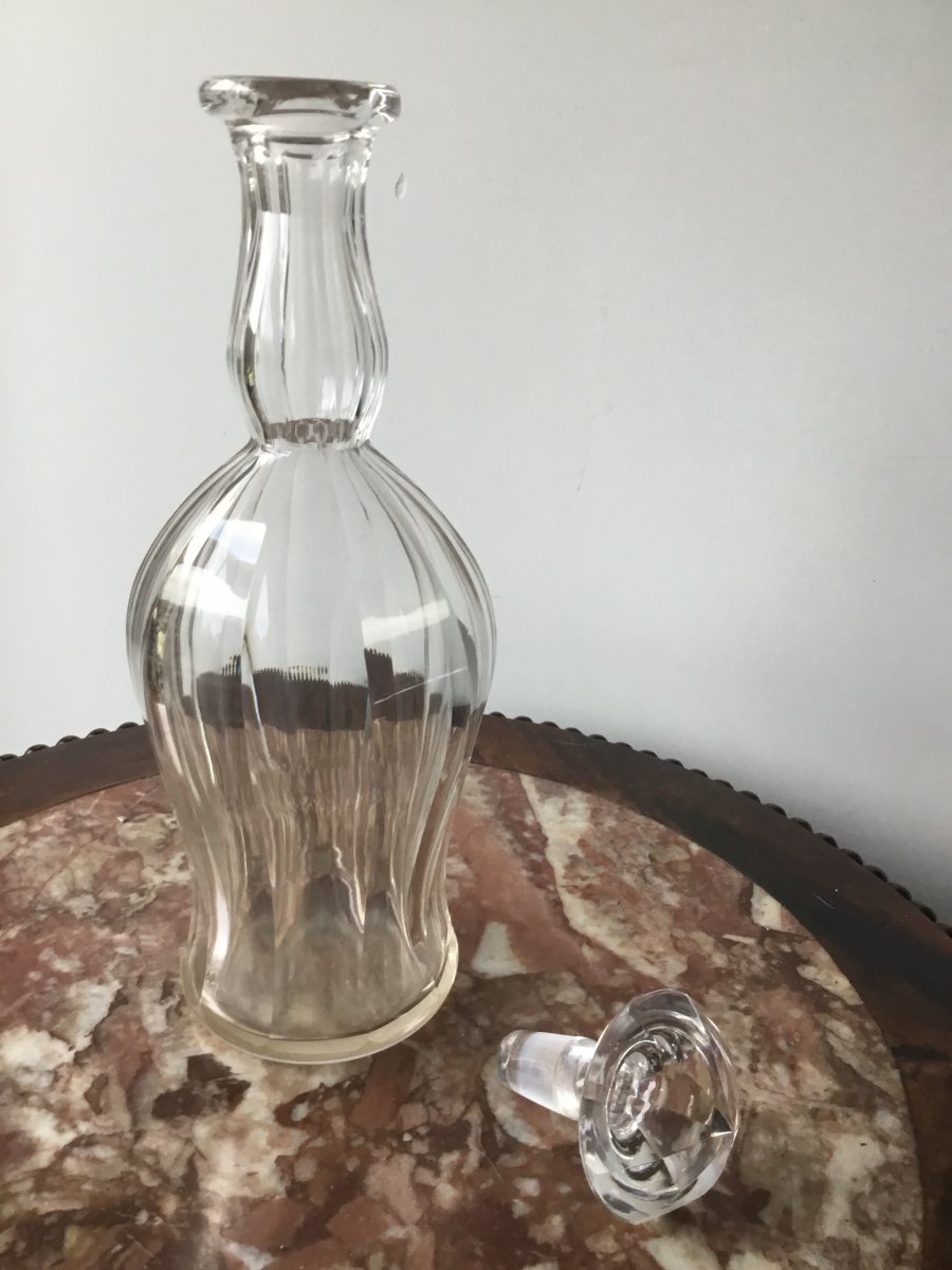 Carafe En Cristal , Prob Baccarat , Début XXème -photo-1