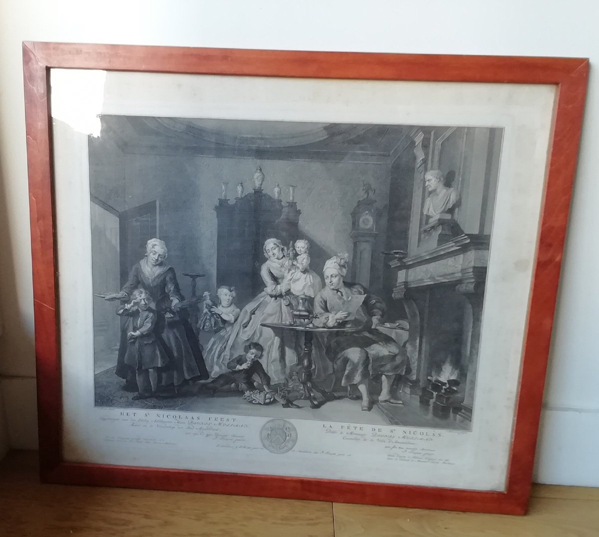 Fête De Saint Nicolas Gravure D Après Cornelis Troost Du 18eme-photo-3