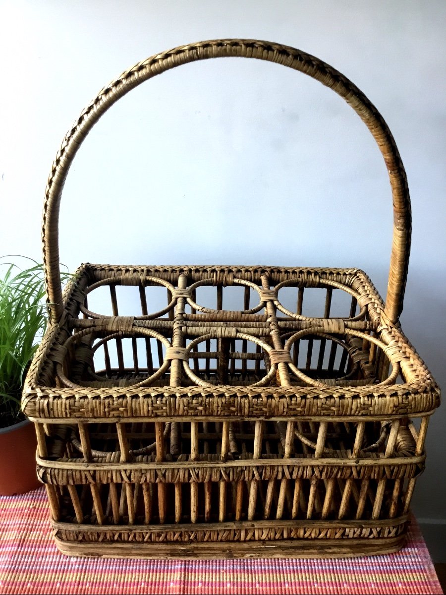 Ratan Basket For Glasses , 1900 