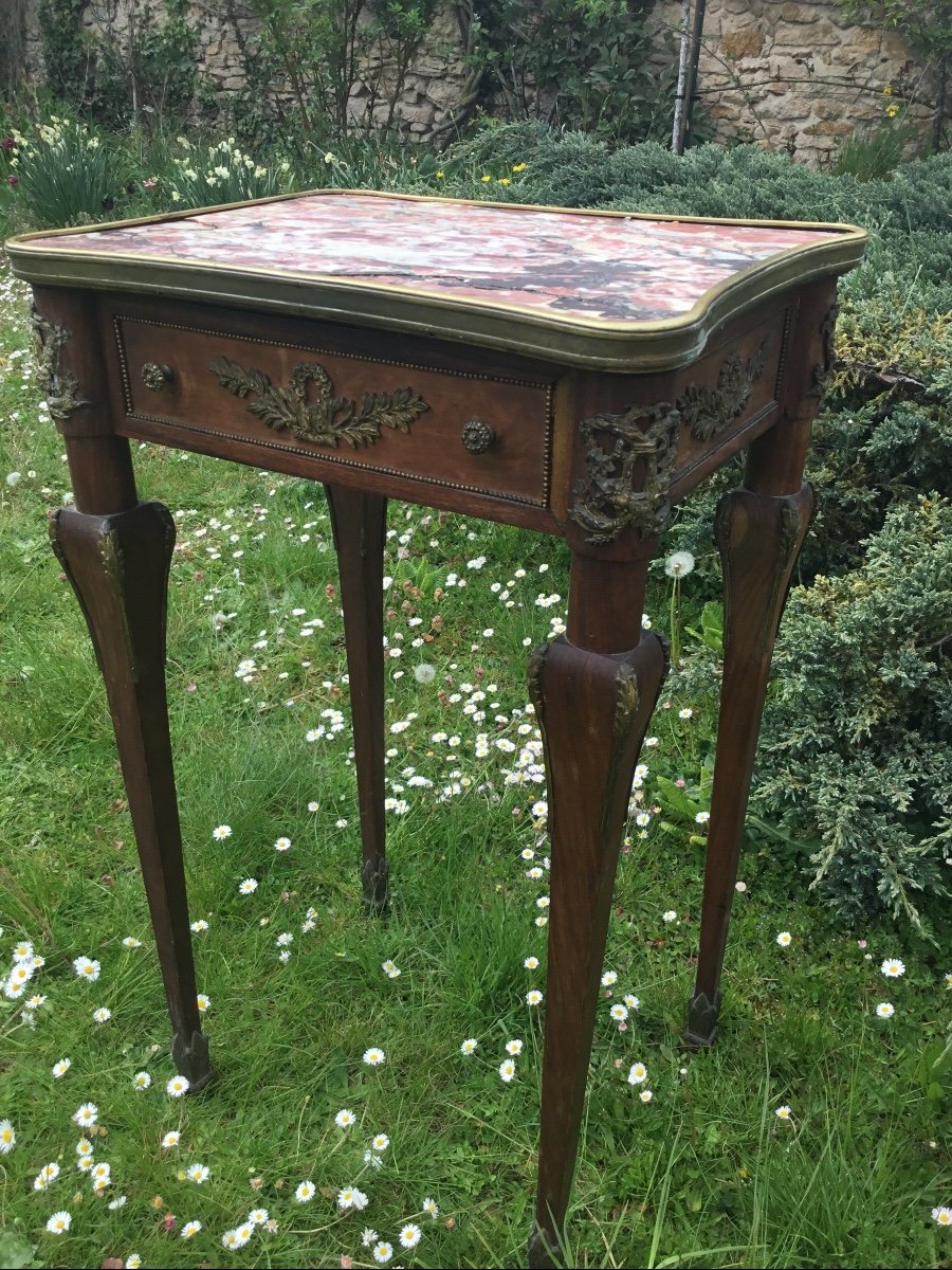 Louis XVI Style Flying Table With Strong Ornamentation-photo-3