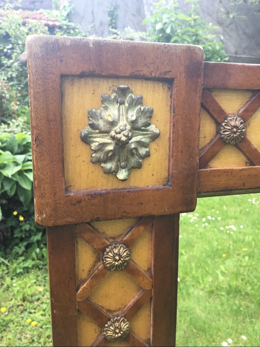 Large Mirror From The 40s With Braces, Stamped-photo-3