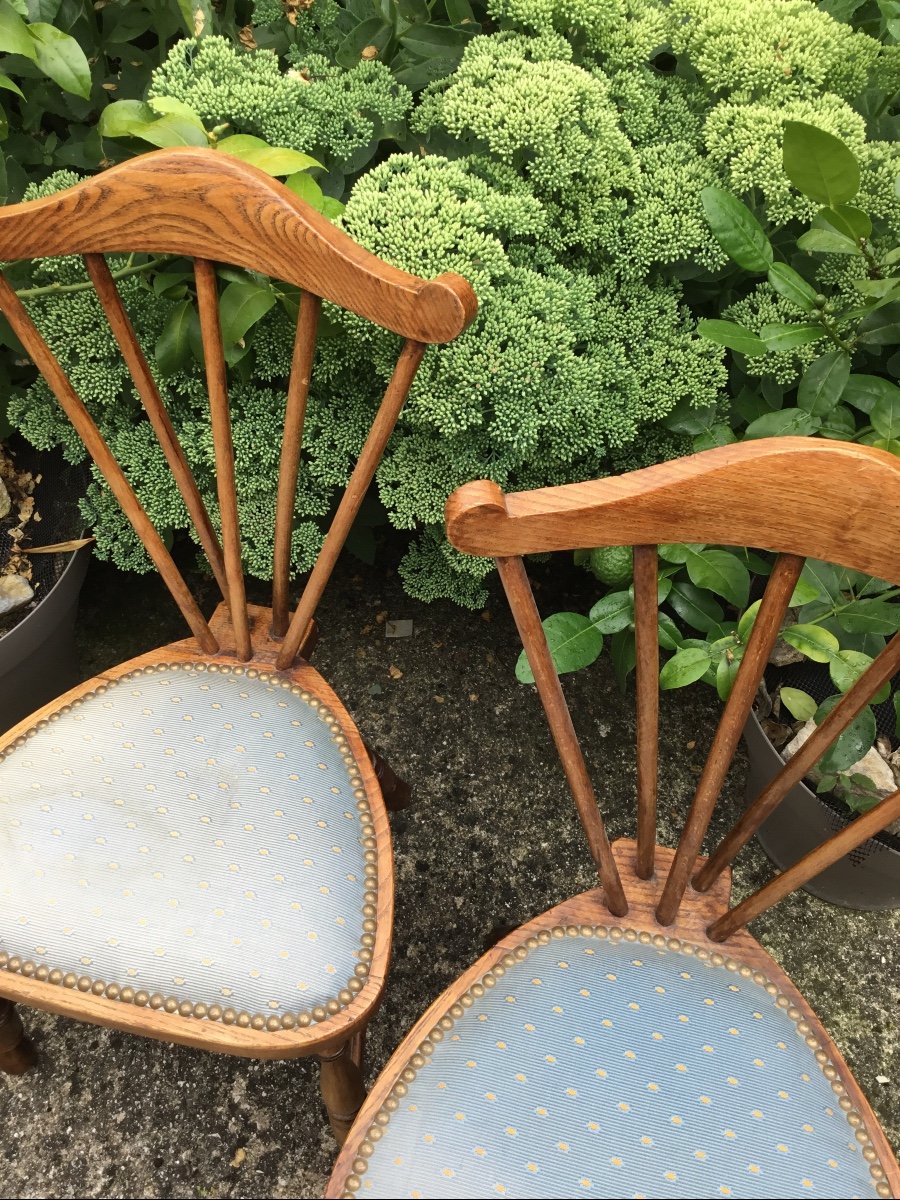 Paire De Chaises D’enfant Scandinaves, Vers 1900-photo-4