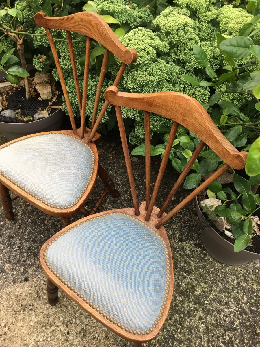 Paire De Chaises D’enfant Scandinaves, Vers 1900-photo-4