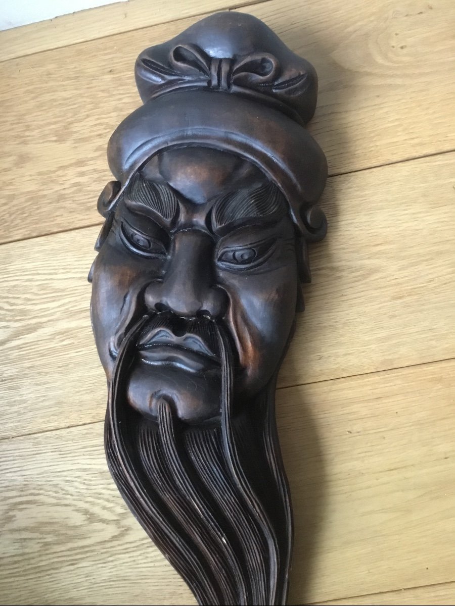 Grinning Dignitary, Carved Wood, China-photo-8