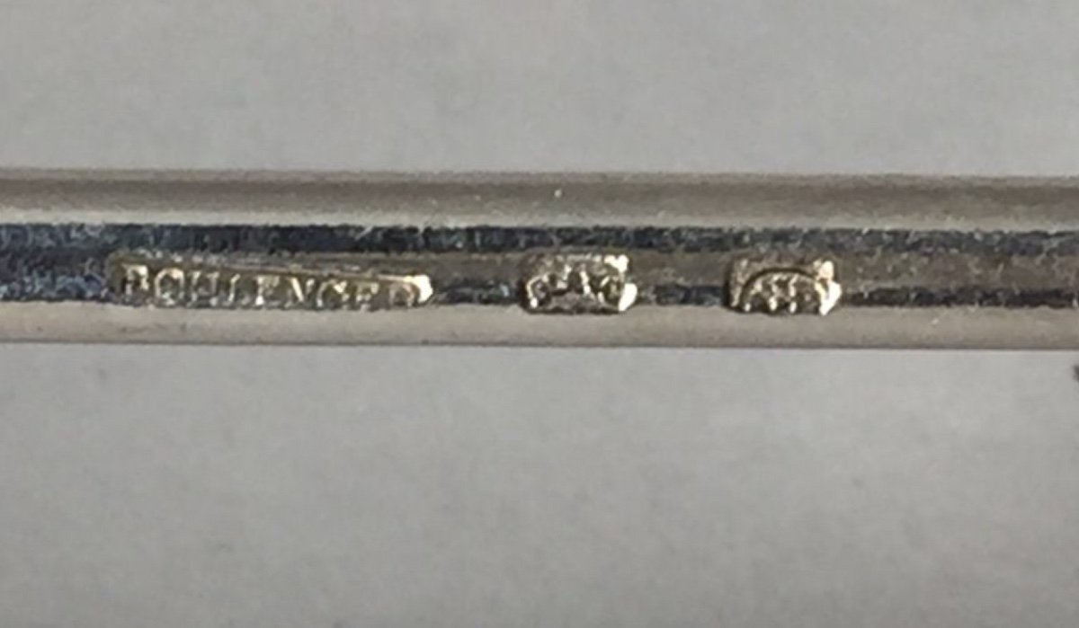 12 Boulenger Knife Holders, Louis XV Style Shell Decor-photo-3