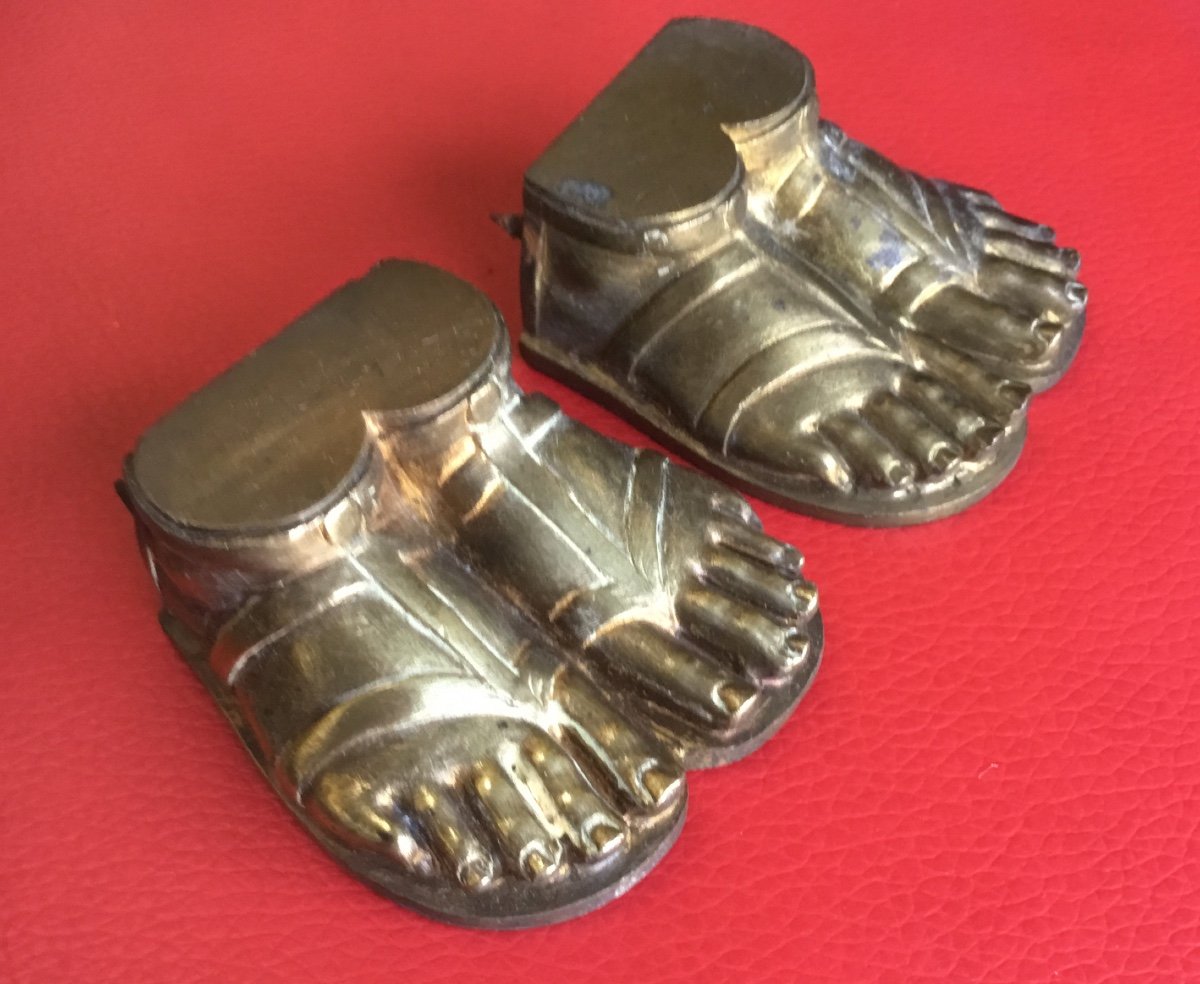 La Paire De Pieds Aux Sandales, XIXème 