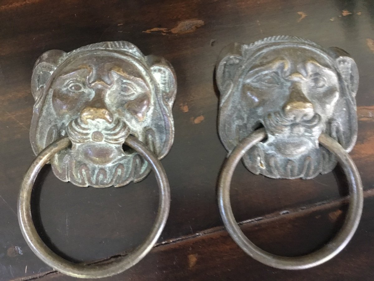 The Pair Of Lions Pull Handles-photo-2