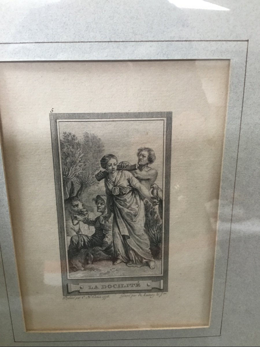 The Pair Of Nicely Framed Engravings-photo-3