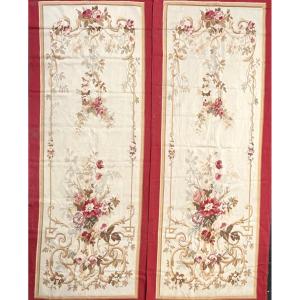 Pair Of Doors, Aubusson Tapestry, XIXth