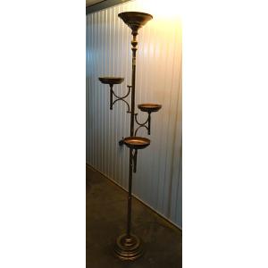 Ryckaert Louisiane Floor Lamp, In Golden Brass