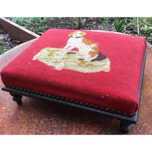 Footrest Covered With Point Tapestry, Napoleon III