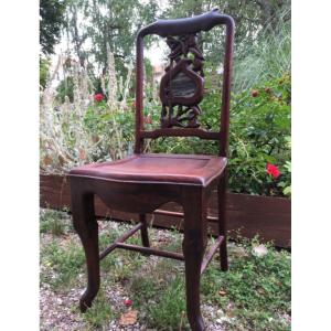 Chinese Chair Marble Peach Decor