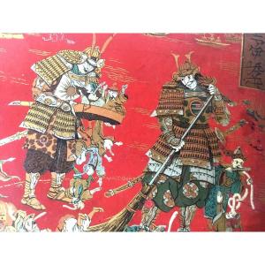 Coffret Japonais Humoristique Aux Samouraïs, Signé