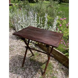 Table D’appoint , console,  Pliante Piétement Bambou