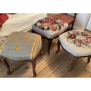 The Stool Covered In Tapestry Stitch