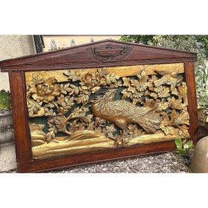 Restoration-period Doorframe With Chinoiseries