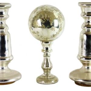Eglomized Glass Wig Stand, England 