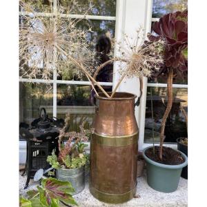 Copper Umbrella Stand With Two Patinas