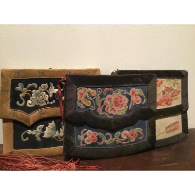 Small Coin Purse In Embroidery, China, Nineteenth