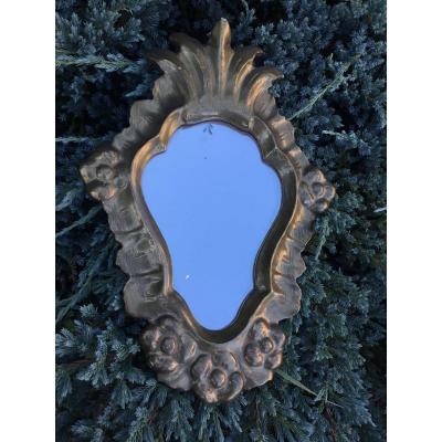 Nineteenth Carved And Gilded Wood Mirror