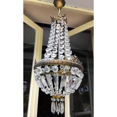 Small Chandelier With Tassels, XIXth