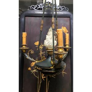 Empire Style Tin Chandelier