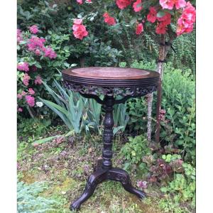 Pedestal Table In Iron Wood, China, XIXth