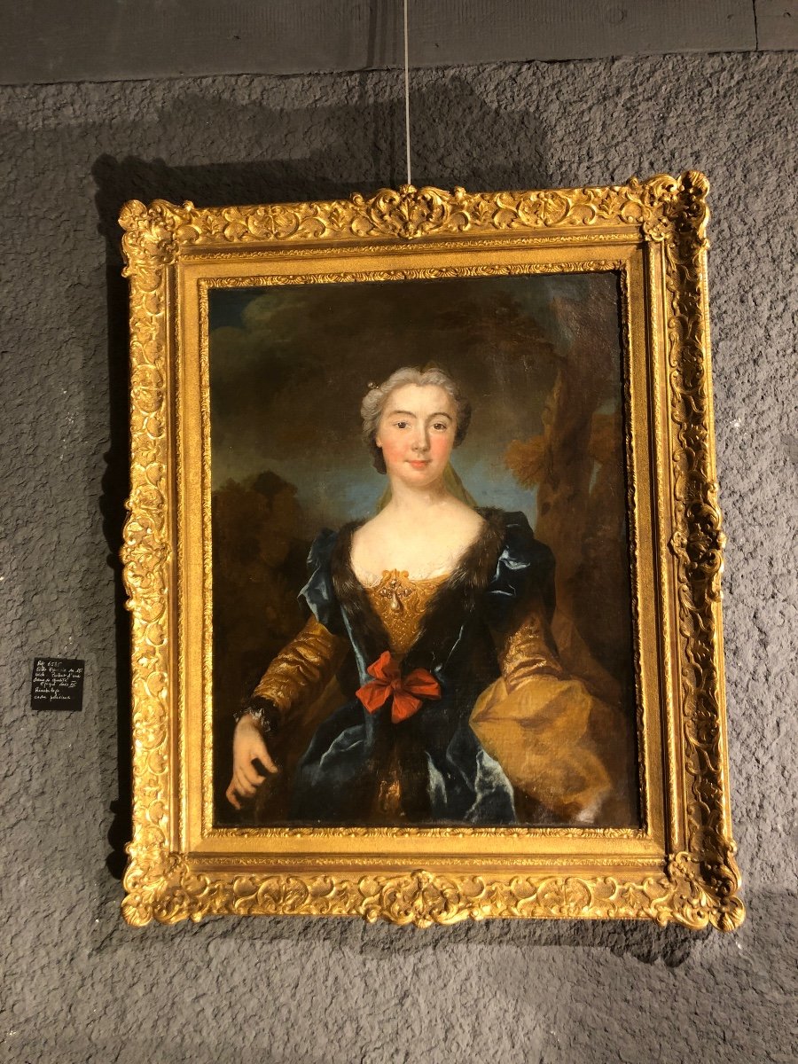 Portrait De  Femme époque Louis XV école Française Du  XVIII éme Huile Sur Toile 