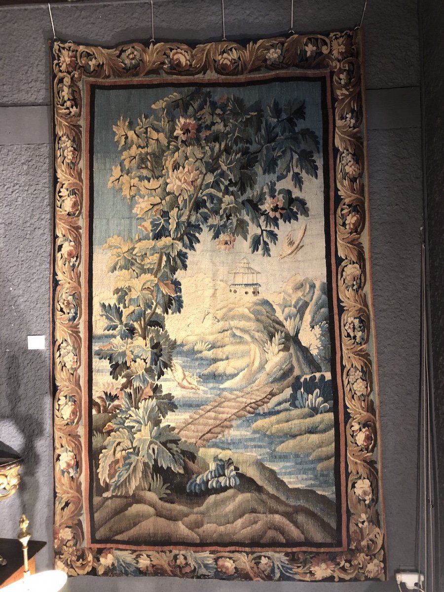 Aubusson XVIII Eme Siècle - Tapisserie En Laine 